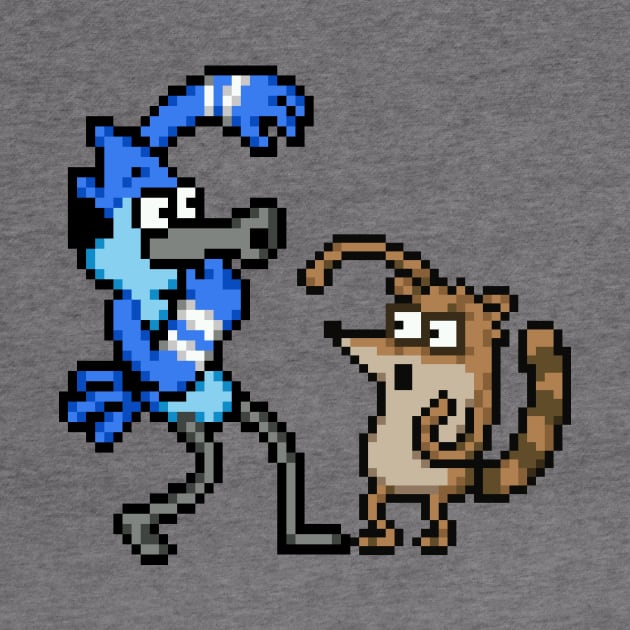 REGULAR SHOW - PIXEL MORDECAI & RIGBY by Force Restart